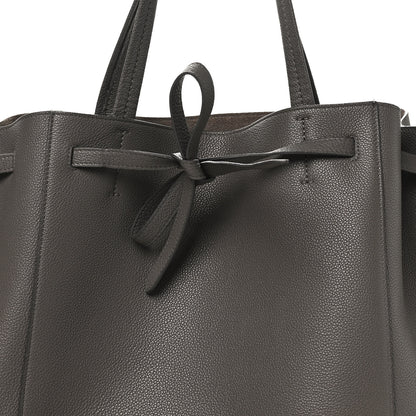 Celine Soft Grained Calfskin Medium Belt Cabas Phantom Grey 7 of 9