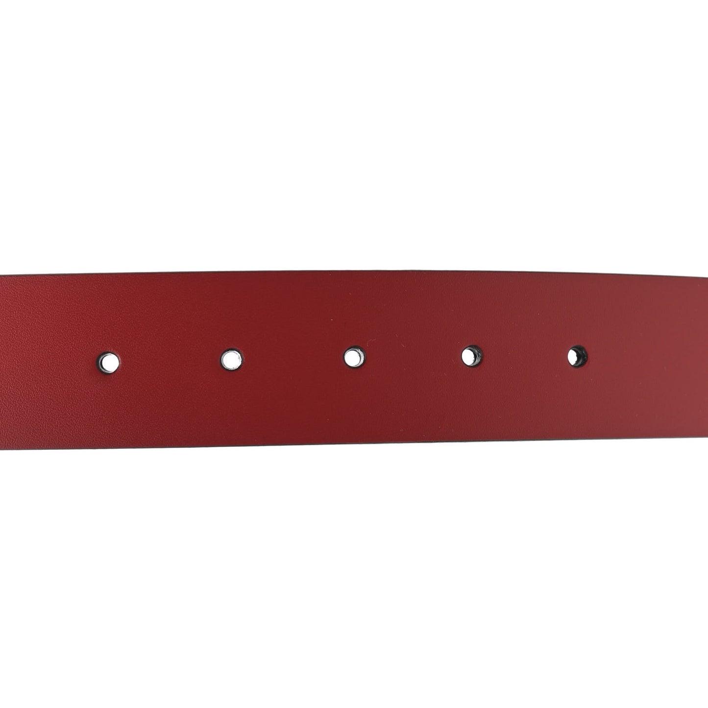 Selleria Calfskin Mens Interlocking G 37mm Belt 80 32 Rosso