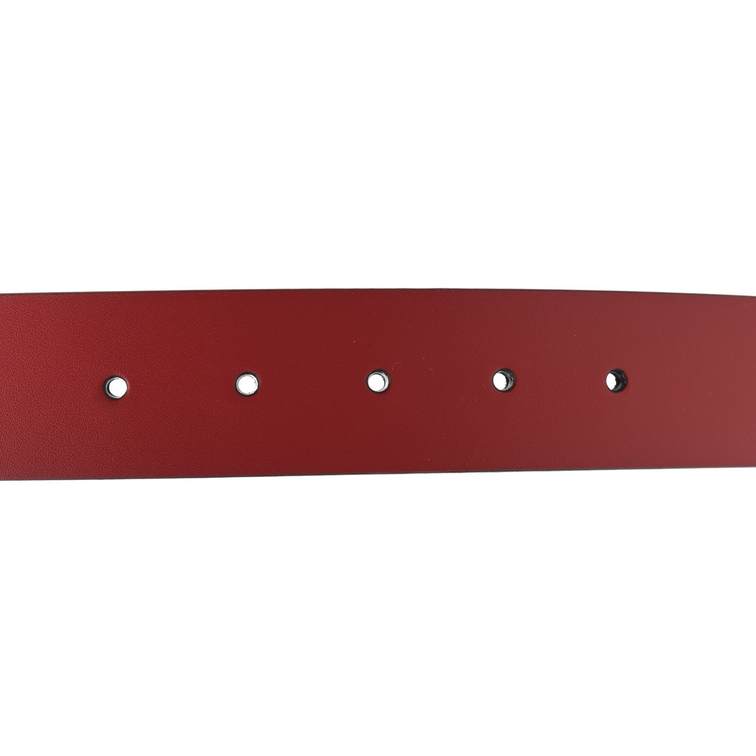Gucci Selleria Calfskin Mens Interlocking G 37mm Belt 80 32 Rosso 4 of 5