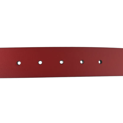 Gucci Selleria Calfskin Mens Interlocking G 37mm Belt 80 32 Rosso 4 of 5