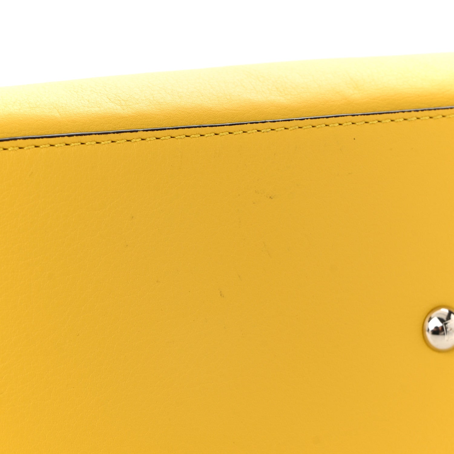 Fendi Vitello Dolce Century Nappa Petite 3Jours Tote Sunflower 12 of 12