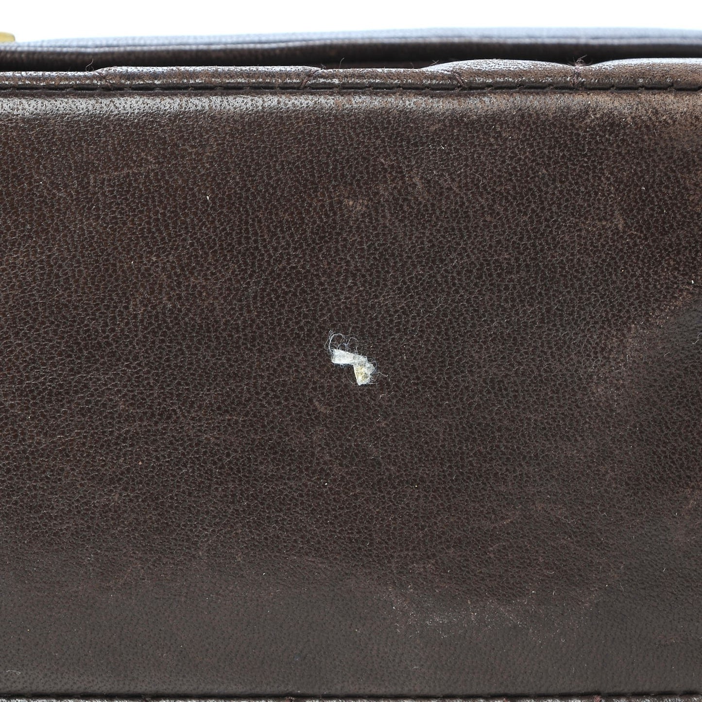 Lambskin Quilted Small Single Flap Brown
