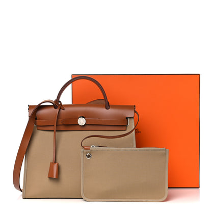 Hermes Vache Hunter Toile Herbag Zip 31 PM Trench Cuivre 12 of 12
