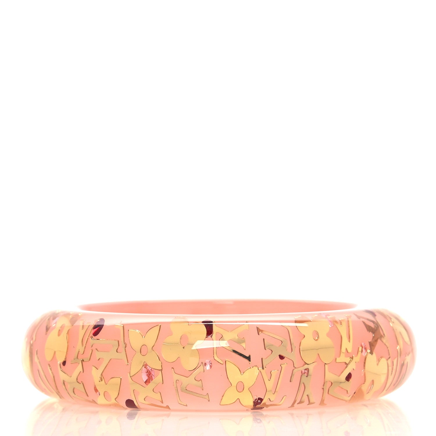 Louis Vuitton Resin Swarovski Medium Inclusion Bracelet GM Rose 3 of 3