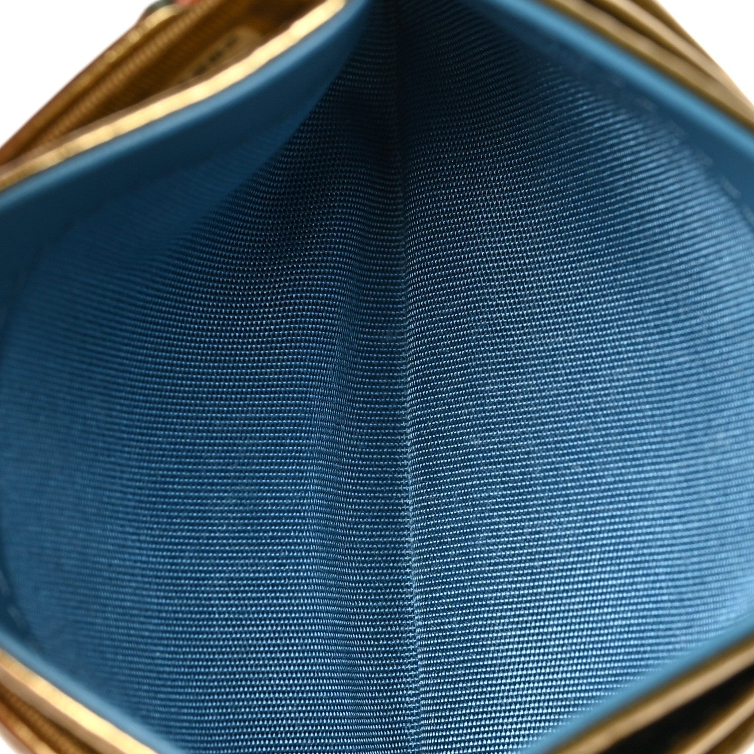 Chanel Metallic Calfskin Chevron Quilted Card Holder Gold 5 of 8