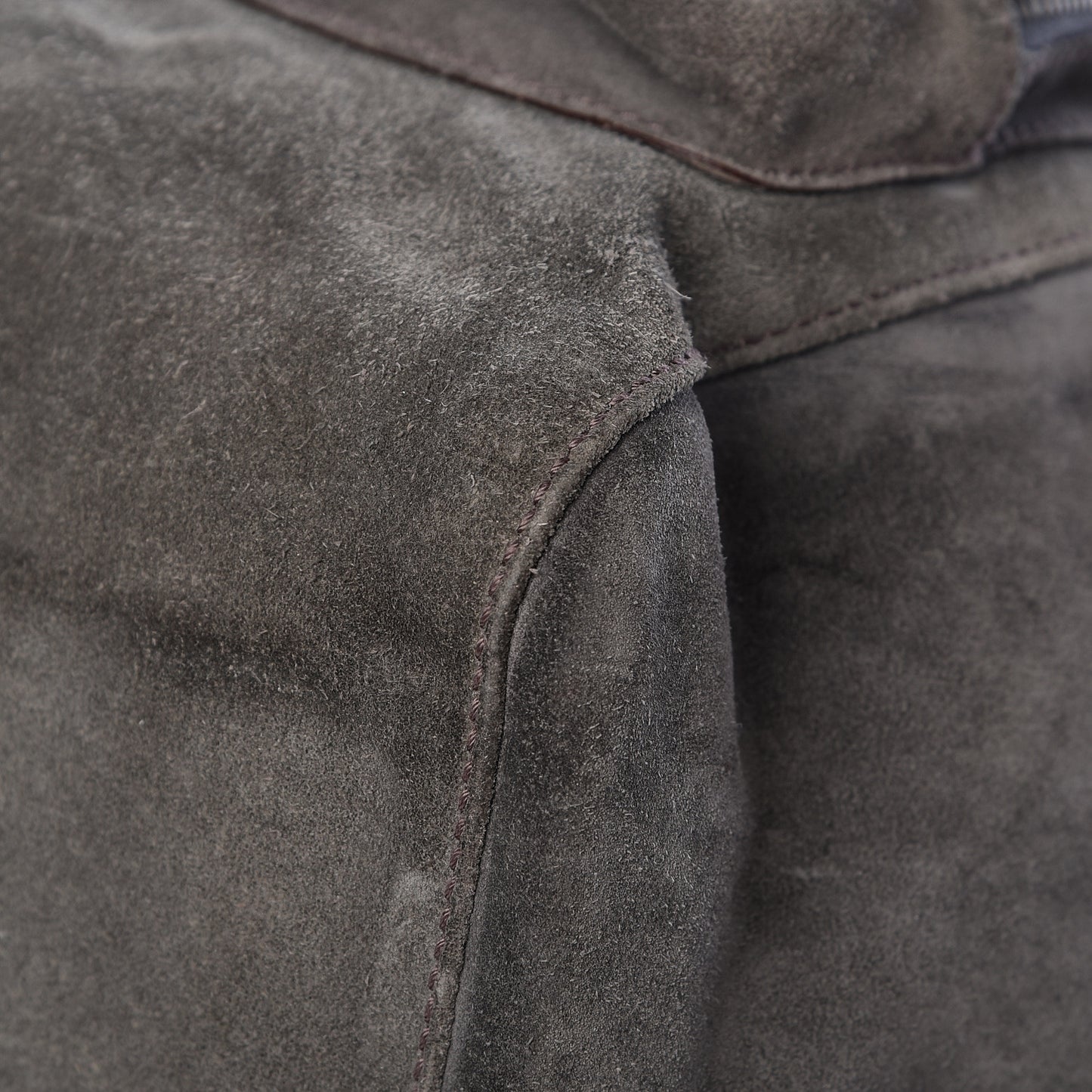 Suede Miss Pocket Satchel Grey