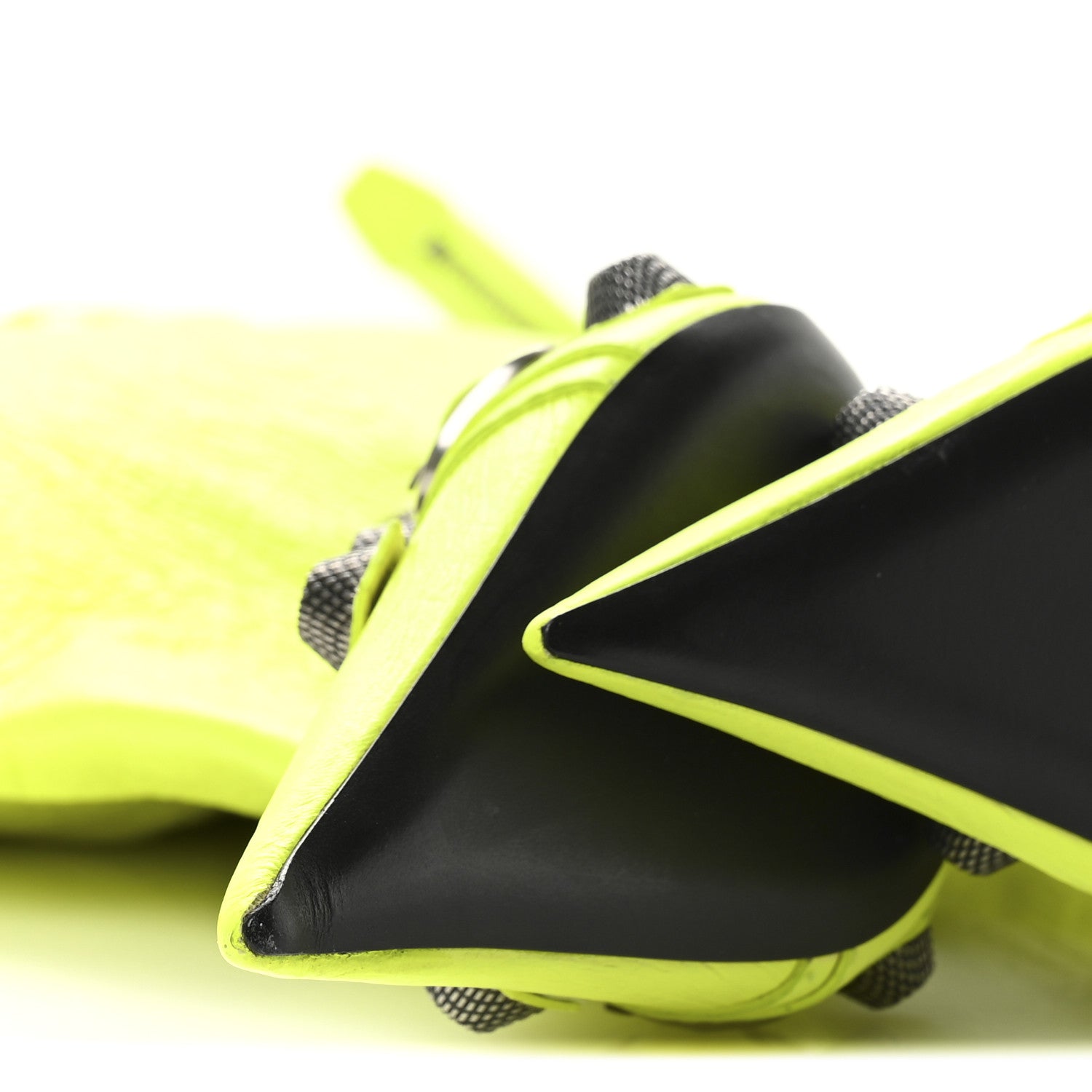 Balenciaga Agneau Arena Le Cagole Boot Bag Fluo Yellow 9 of 11