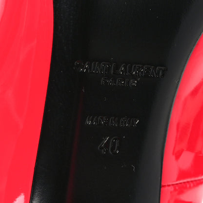 Saint Laurent Patent Calfskin Kiki 85 Pumps 40 Fuxia Fluo 7 of 8