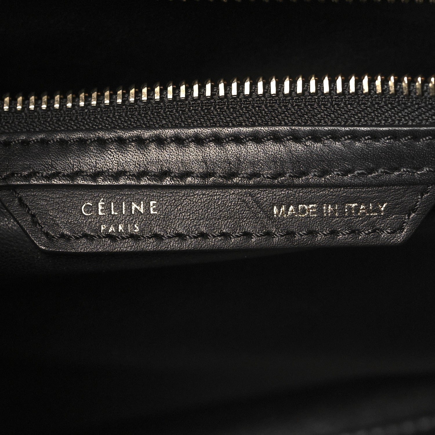 Celine Elephant Calfskin Mini Bi-Color Luggage Black White 6 of 12