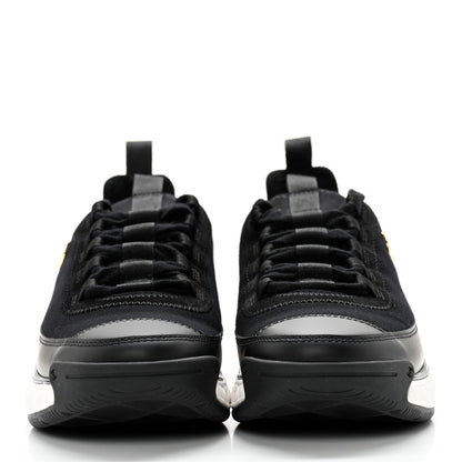 Chanel Velvet Calfskin Mixed Fibers CC Sneakers 35.5 Black 2 of 10