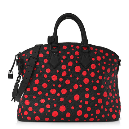 Louis Vuitton LV X YK Taurillon Lock It MM Black Red 1 of 8