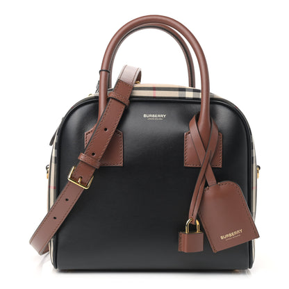 Burberry Smooth Calfskin Small Cube Bowling Bag Black 1 of 9
