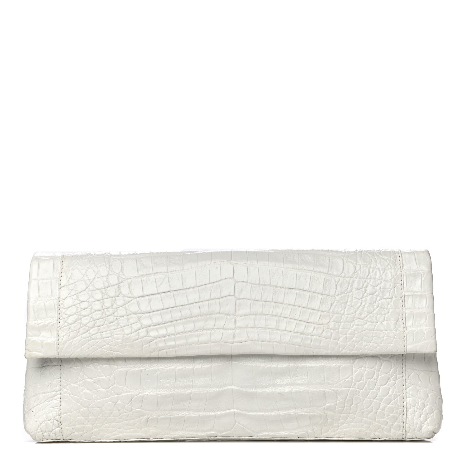Nancy Gonzalez Crocodile Clutch White 1 of 18