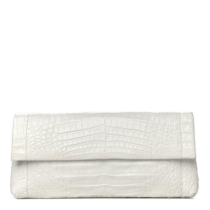 Nancy Gonzalez Crocodile Clutch White 1 of 18