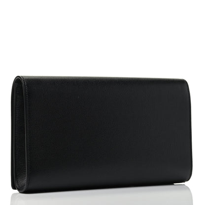 Saint Laurent Calfskin Monogram Large Belle De Jour Clutch Black 2 of 3