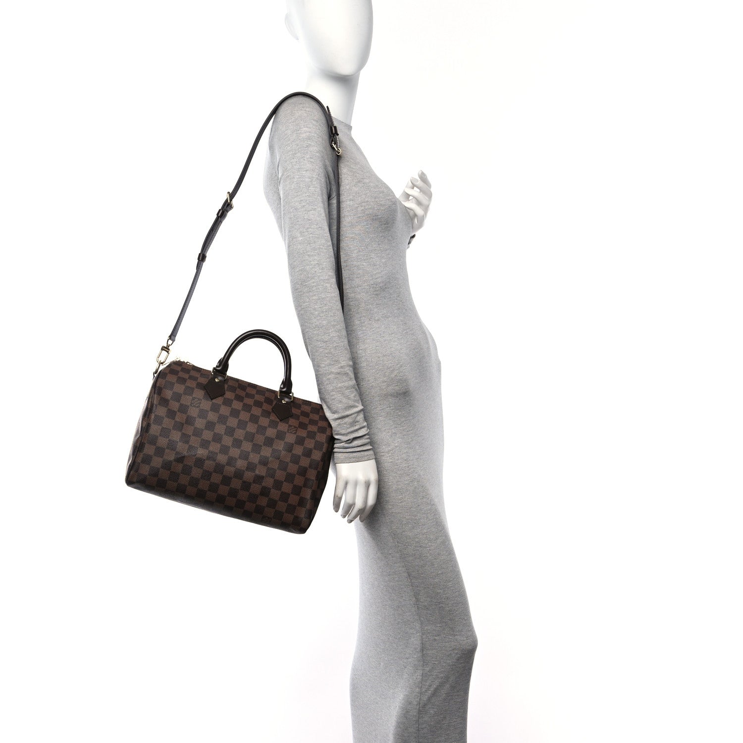 Louis Vuitton Damier Ebene Speedy Bandouliere 30 2 of 13