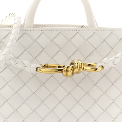 Bottega Veneta Nappa Intrecciato Small Andiamo Shoulder Bag White 7 of 9