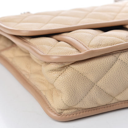 Chanel Caviar Quilted Large French Riviera Flap Beige 13 of 20