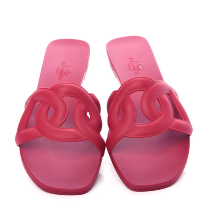 Hermes Rubber Aloha Sandals 36 Rose Baie 5 of 11