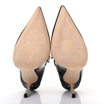 Jimmy Choo Patent Crystal Bing 100 Pumps 35 Black 4 of 4