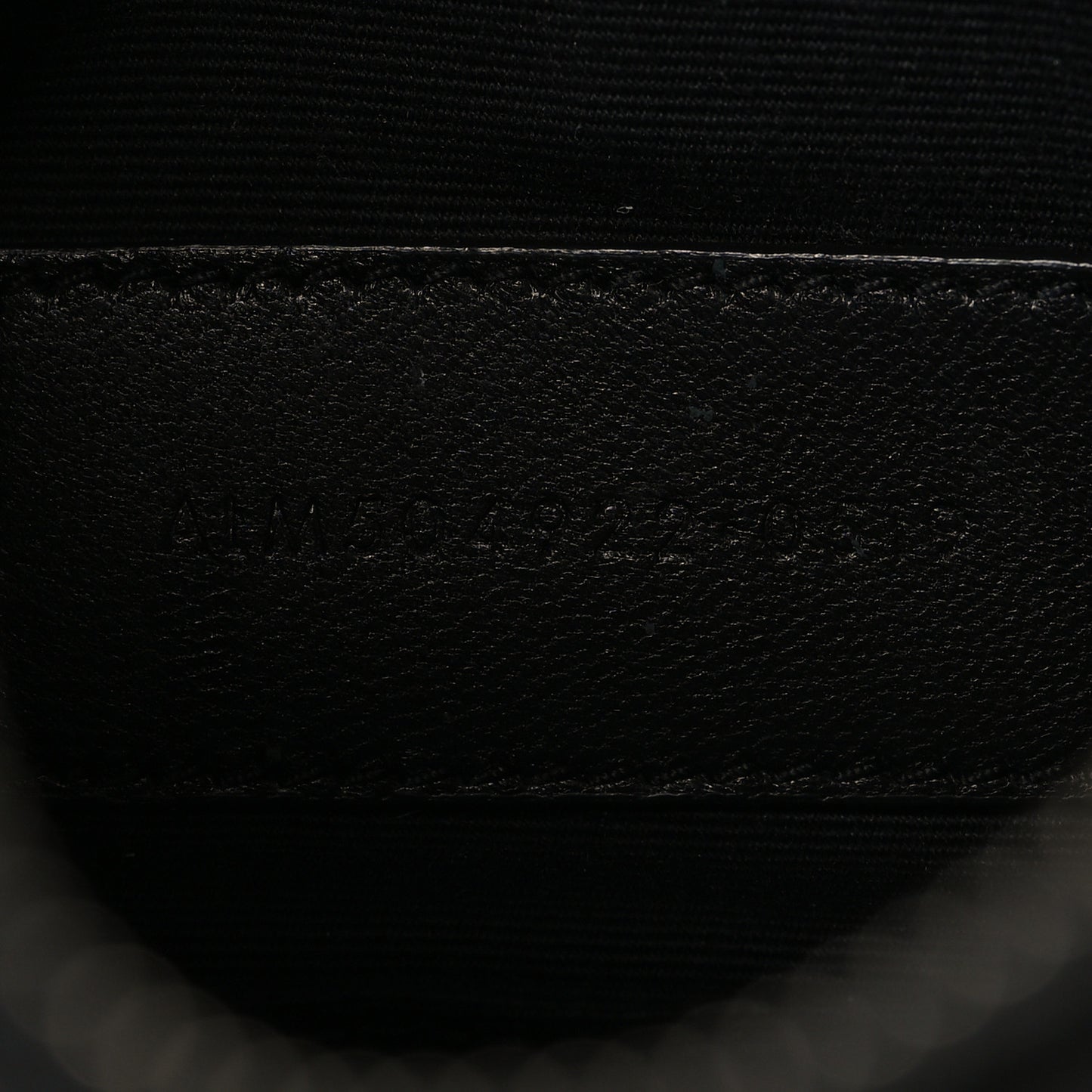 Grain De Poudre Chevron Monogram Bill Pouch Black