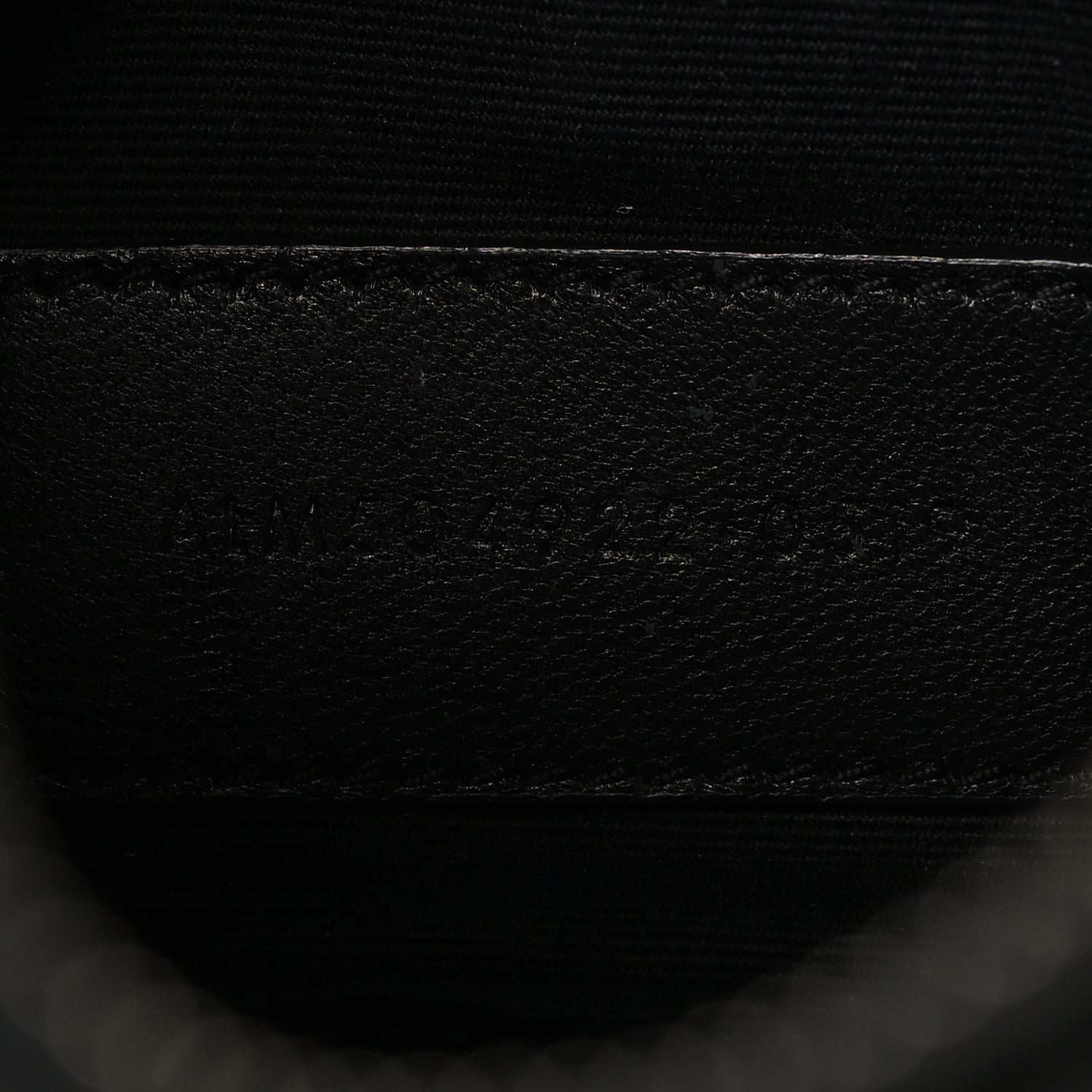 Saint Laurent Grain De Poudre Chevron Monogram Bill Pouch Black 7 of 7