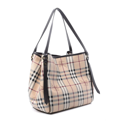 Burberry Haymarket Check Small Canterbury Tote Chocolate 2 of 10