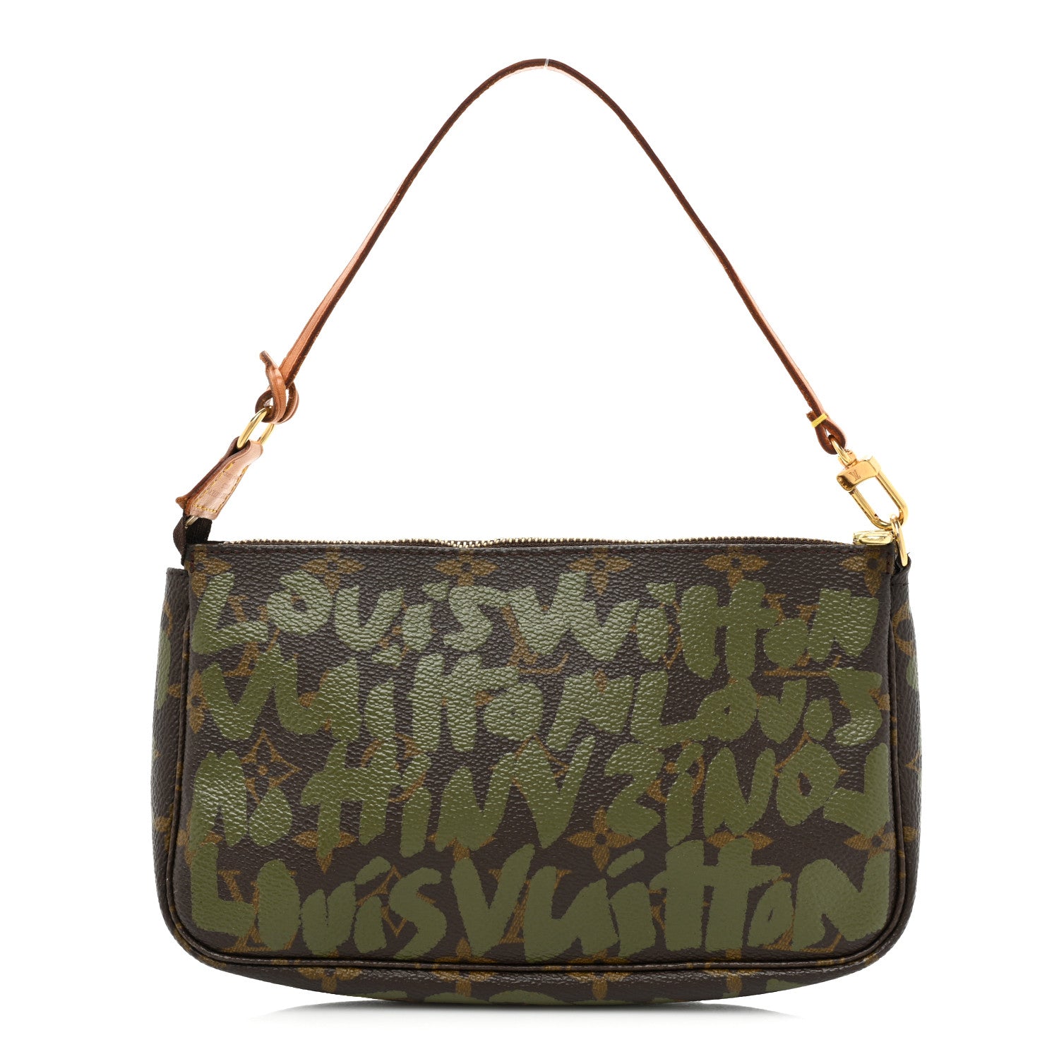 Louis Vuitton Monogram Graffiti Pochette Accessories Kaki 1 of 12