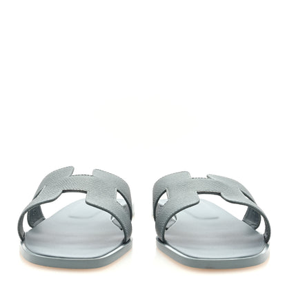 Hermes Epsom Oran Sandals 40 Gris Antarctique 3 of 9