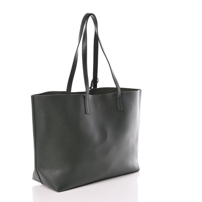 Saint Laurent Calfskin Large Shopping Tote Dark Green 4 of 11
