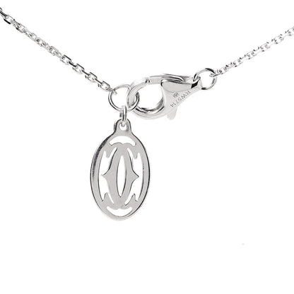 Cartier 18K White Gold Diamond Symbols Cross Pendant Necklace 5 of 5