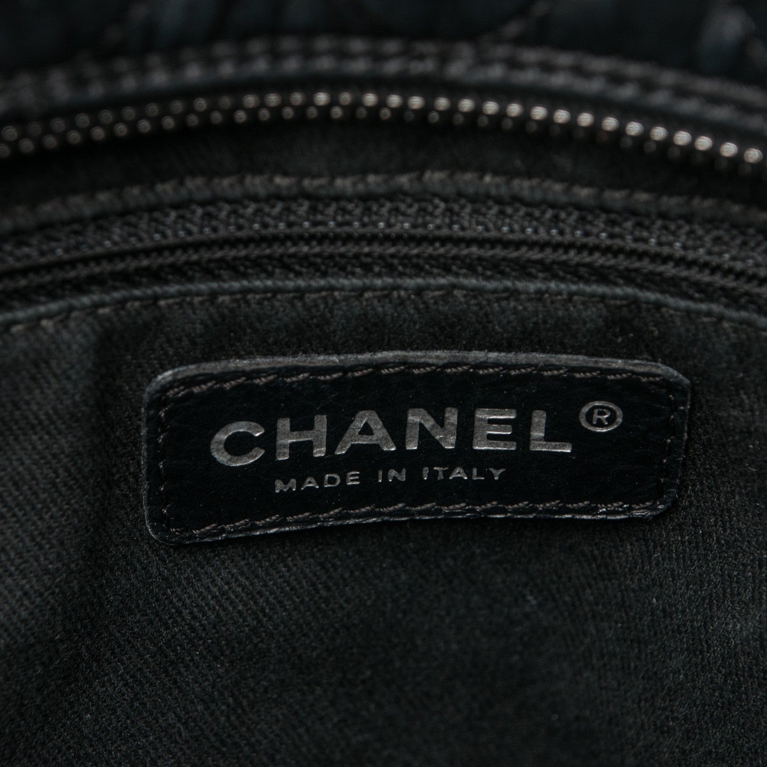 Chanel Distressed Lambskin Vintage Ligne Lady Braid Tote Black 6 of 7