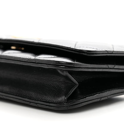 Chanel Goatskin Quilted Quilted Like A Wallet Wallet On Chain WOC Black 11 of 11