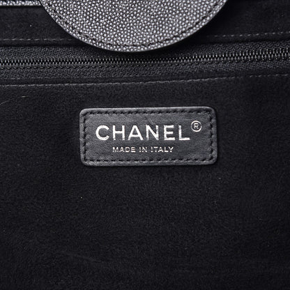 Chanel Caviar Extra Large Studded Deauville Tote Black 7 of 13