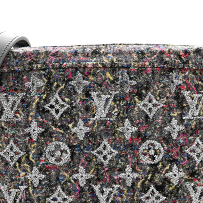 Louis Vuitton Wool Cotton Monogram Jacquard Embroidered LV Felt Soft Trunk Gris 5 of 10