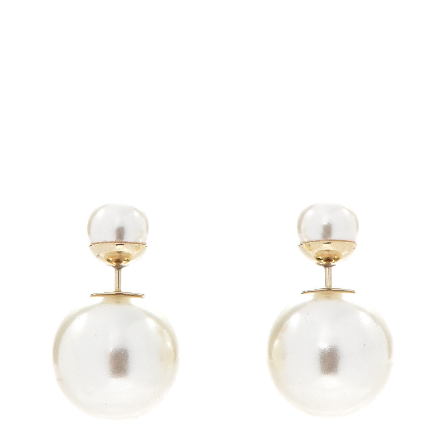Christian Dior Pearl Mise En Dior Tribal Earrings 1 of 5