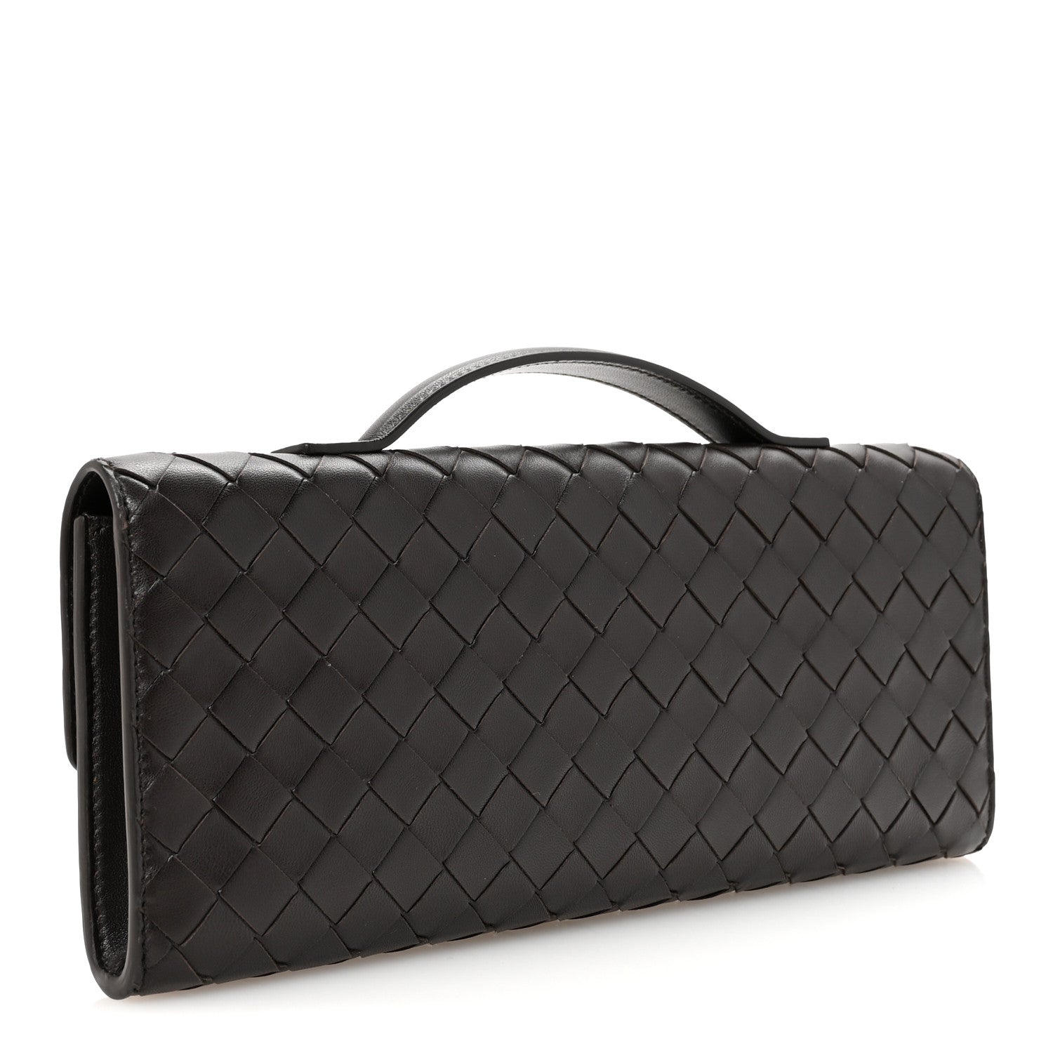 Bottega Veneta Nappa Intrecciato Long Andiamo Top Handle Clutch Fondant 3 of 6
