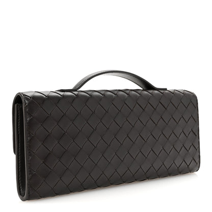 Bottega Veneta Nappa Intrecciato Long Andiamo Top Handle Clutch Fondant 3 of 6