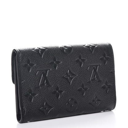 Louis Vuitton Empreinte Compact Curieuse Wallet Black 3 of 8
