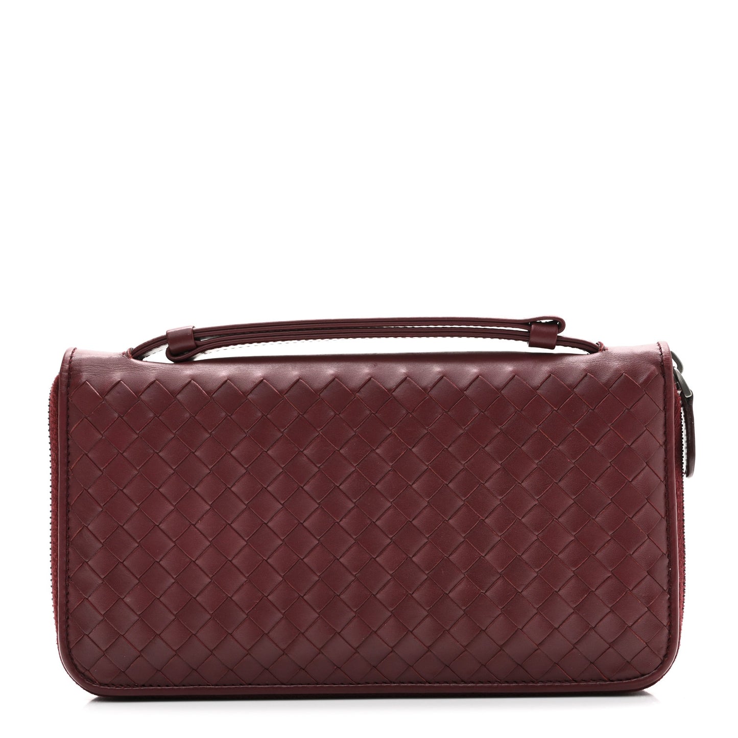 Nappa Intrecciato Travel Organizer Wallet Red