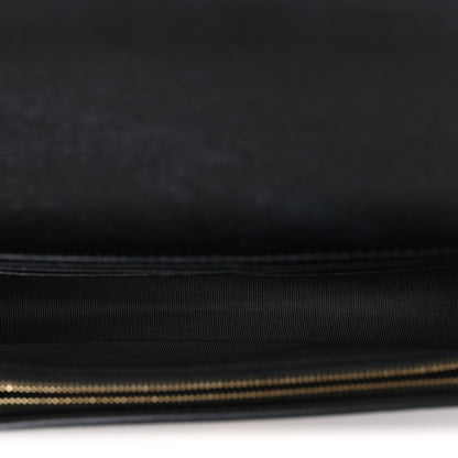 Gucci Textured Calfskin Script Logo Wallet On Chain Black 5 of 11