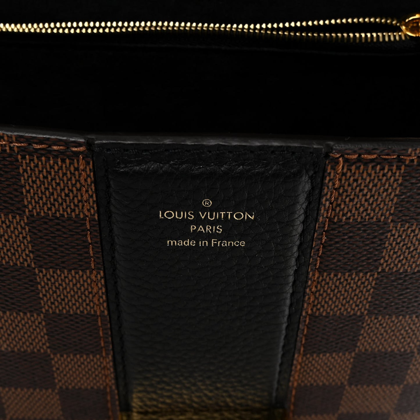 Damier Ebene Cuir Taurillon Wight Black