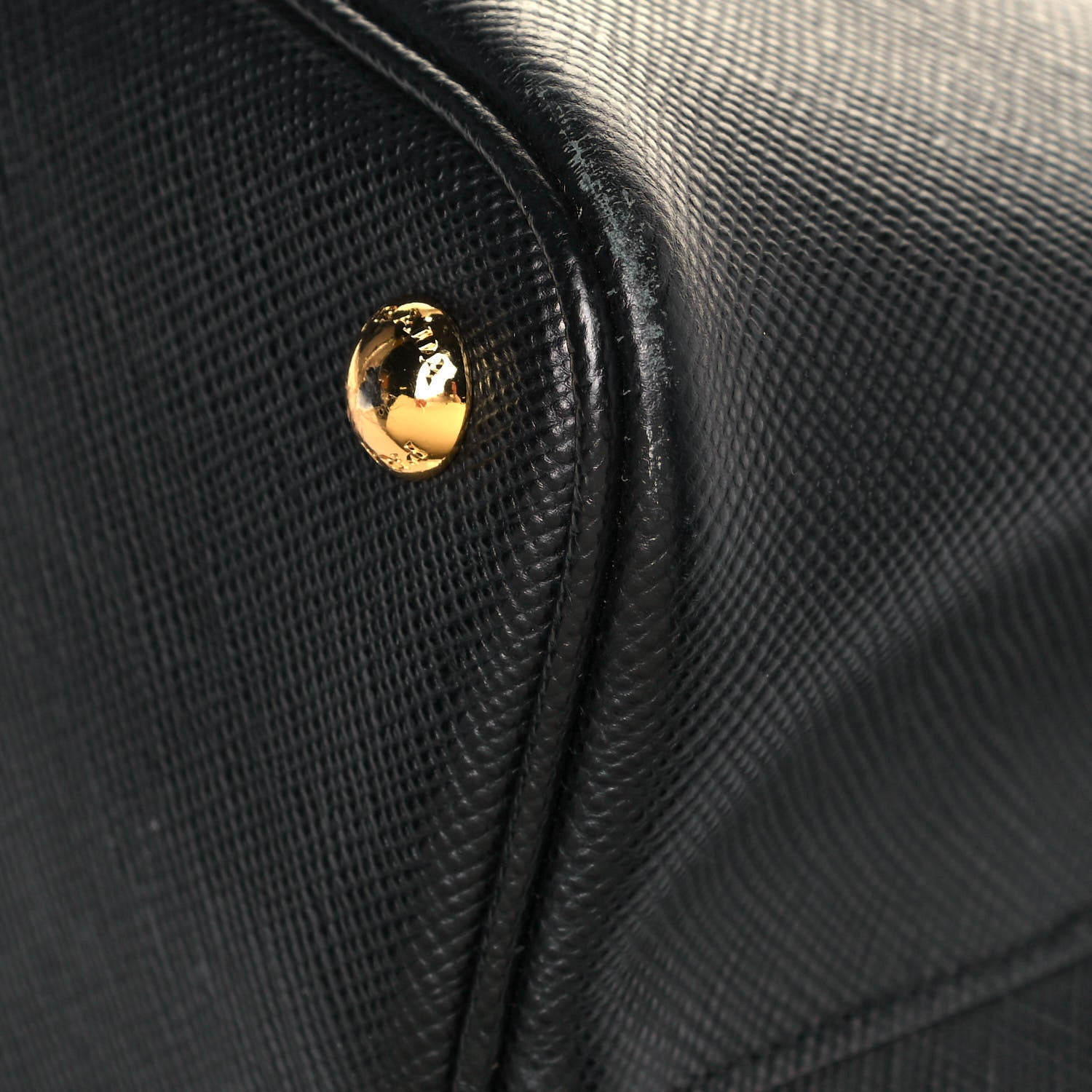 Prada Saffiano Cuir Small Double Bag Black Fuoco 9 of 13