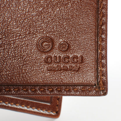 Gucci Mens Leather Bi-Fold Crest Wallet Brown 5 of 6