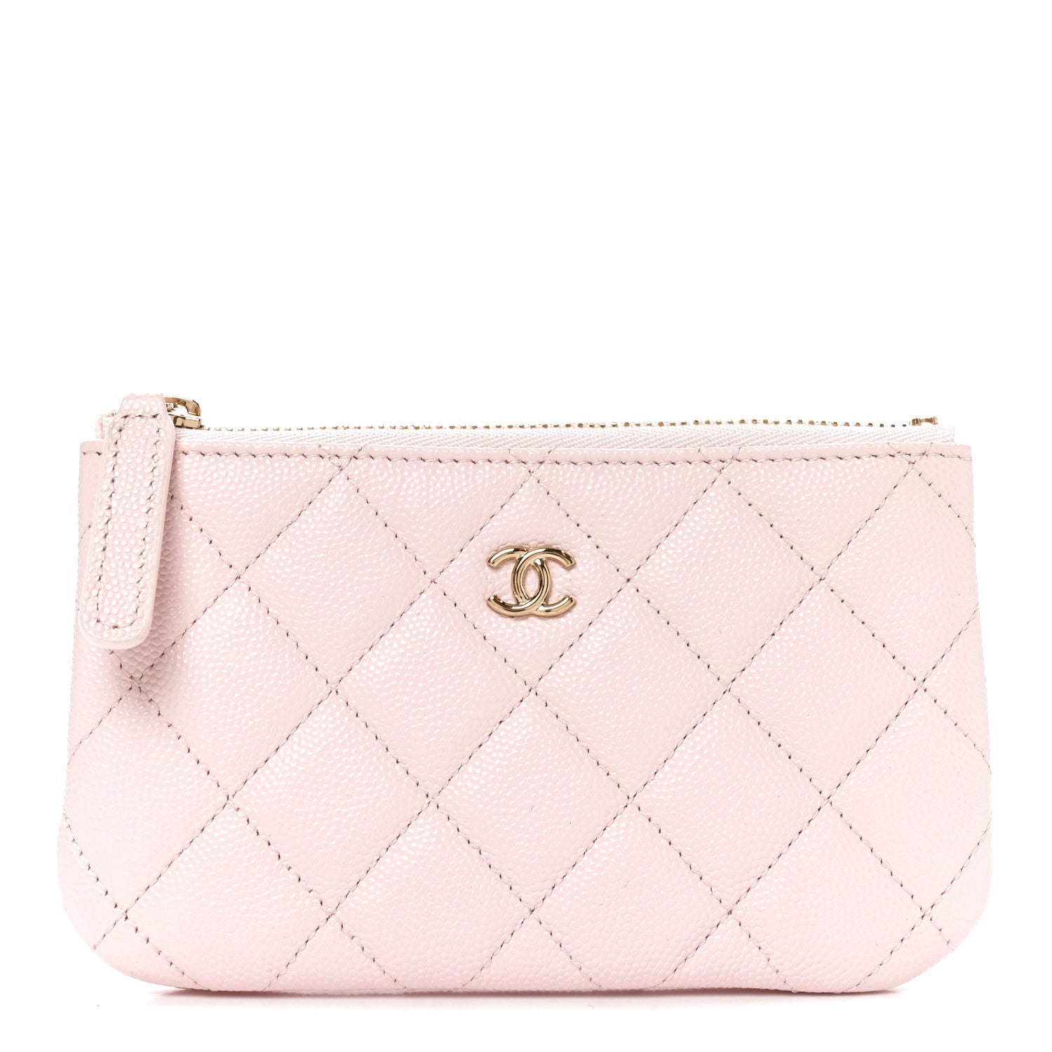 Chanel Caviar Quilted Small Cosmetic Case Light Pink 1 of 7