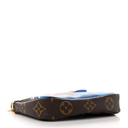 Louis Vuitton Monogram 2019 Christmas Animation Mini Venice Pochette Accessories Blue 4 of 8