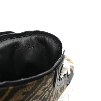 Fendi X SARAH COLEMAN Fabric Jacquard FF Vertigo Mens Fendi Force High Top Sneakers 8 Tobacco Black 8 of 9