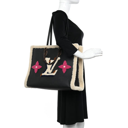 Louis Vuitton Calfskin Monogram Teddy Onthego GM Black 2 of 10