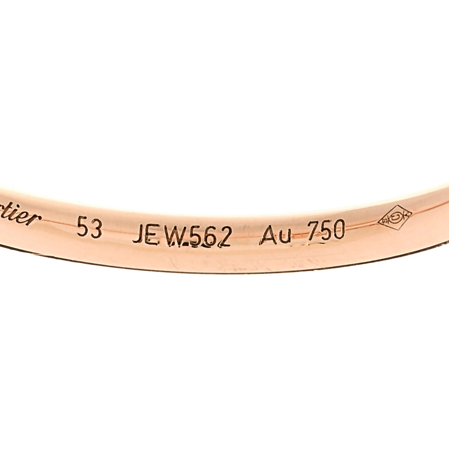 18K Pink Gold Small Juste Un Clou Ring 53 6.25