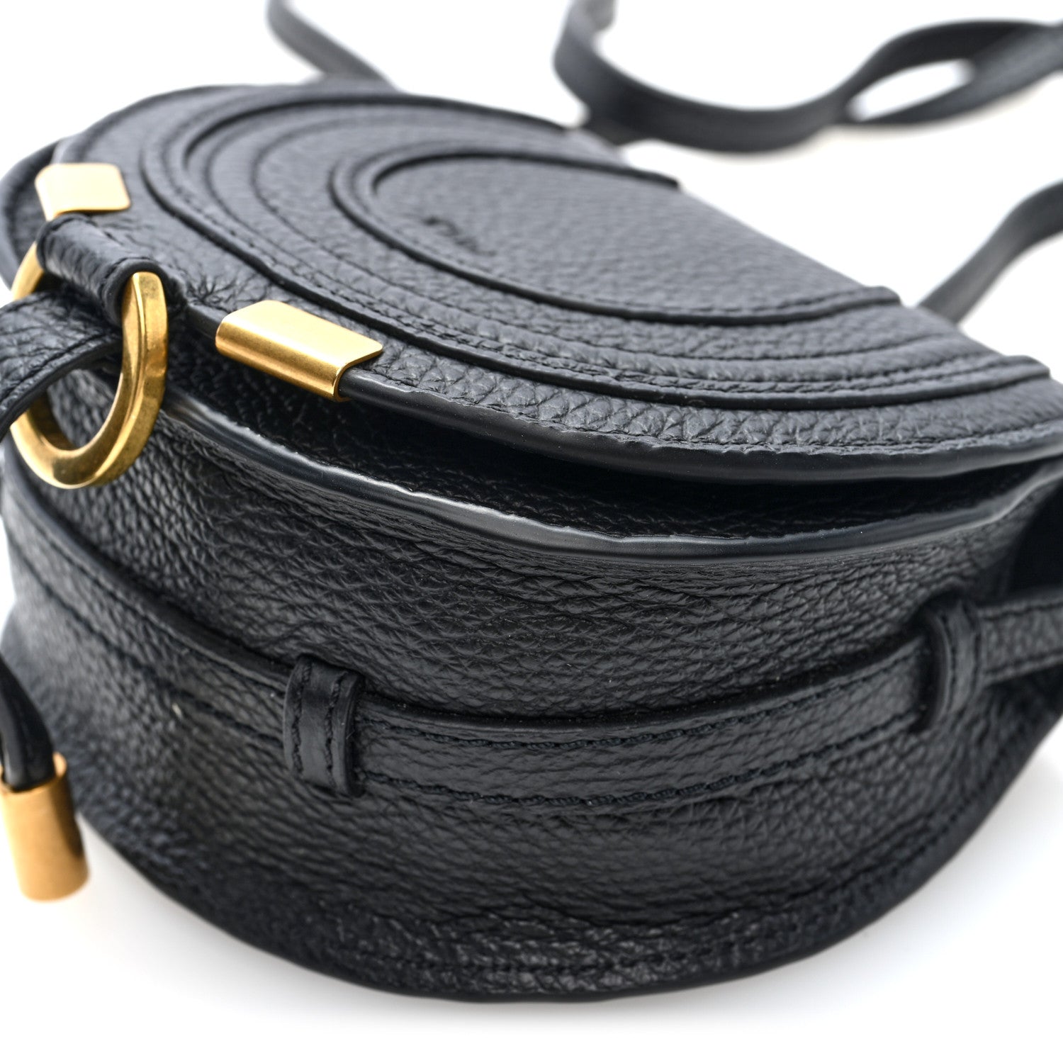 Chloe Calfskin Nano Marcie Saddle Bag Black 8 of 8